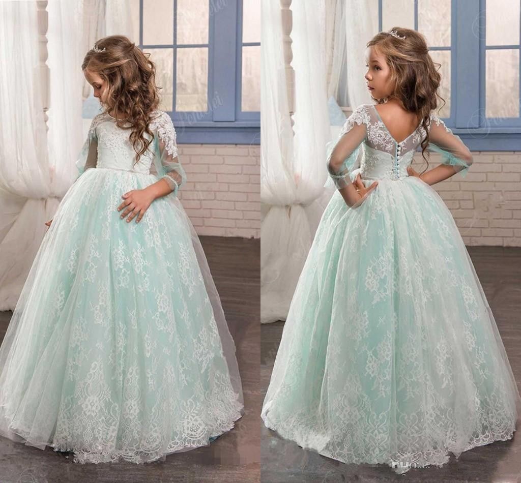 Open Back Flower Girl Dress